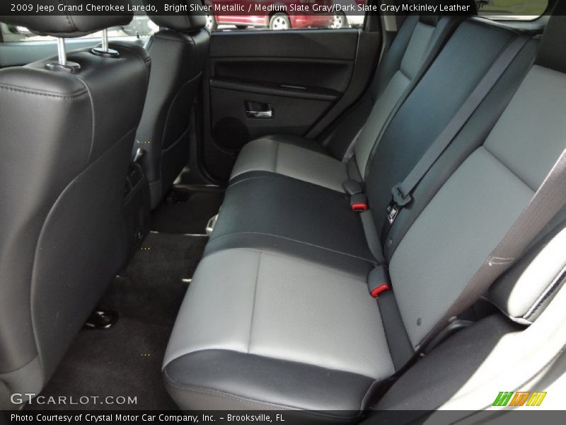 Bright Silver Metallic / Medium Slate Gray/Dark Slate Gray Mckinley Leather 2009 Jeep Grand Cherokee Laredo
