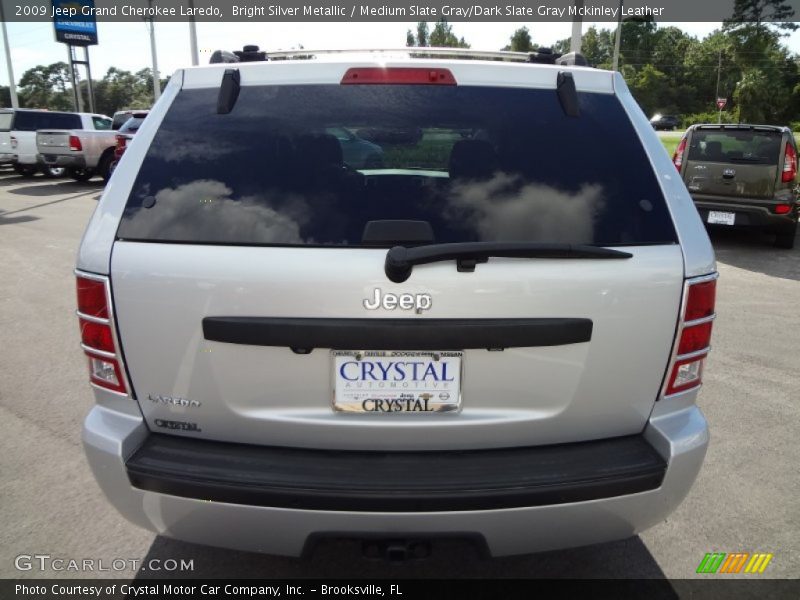 Bright Silver Metallic / Medium Slate Gray/Dark Slate Gray Mckinley Leather 2009 Jeep Grand Cherokee Laredo