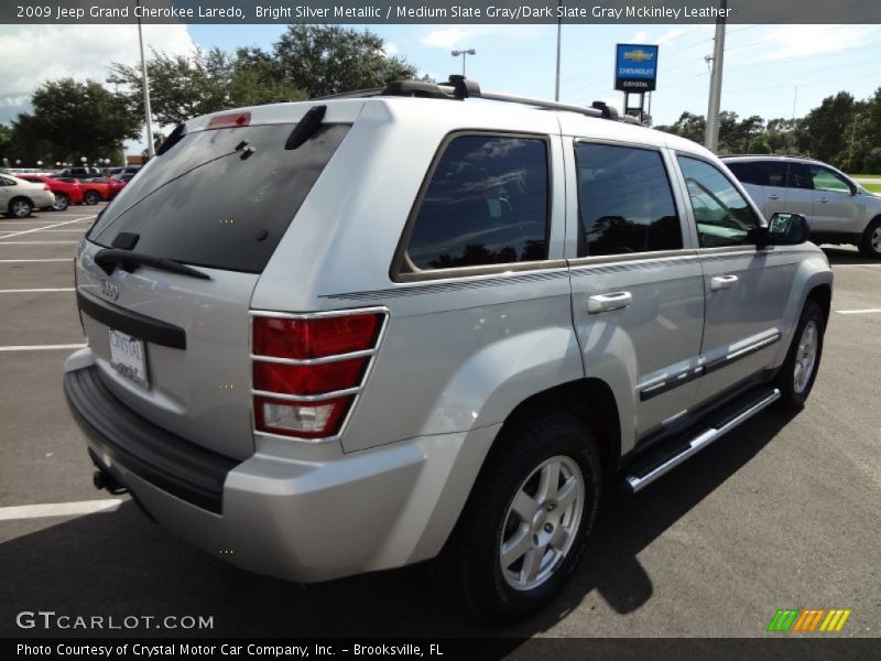 Bright Silver Metallic / Medium Slate Gray/Dark Slate Gray Mckinley Leather 2009 Jeep Grand Cherokee Laredo