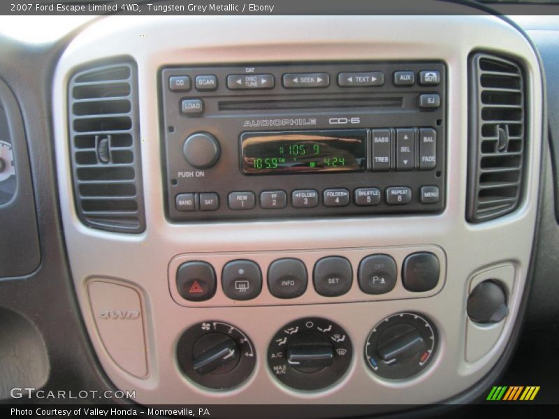 Controls of 2007 Escape Limited 4WD