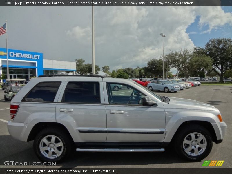 Bright Silver Metallic / Medium Slate Gray/Dark Slate Gray Mckinley Leather 2009 Jeep Grand Cherokee Laredo