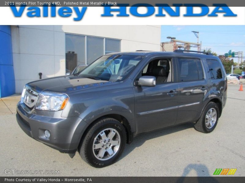 Polished Metal Metallic / Black 2011 Honda Pilot Touring 4WD