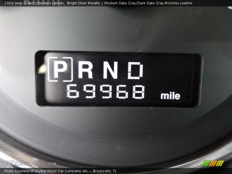 Bright Silver Metallic / Medium Slate Gray/Dark Slate Gray Mckinley Leather 2009 Jeep Grand Cherokee Laredo