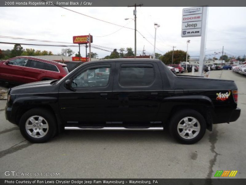 Formal Black / Gray 2008 Honda Ridgeline RTS