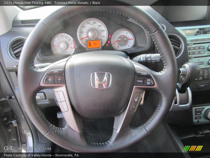 Polished Metal Metallic / Black 2011 Honda Pilot Touring 4WD