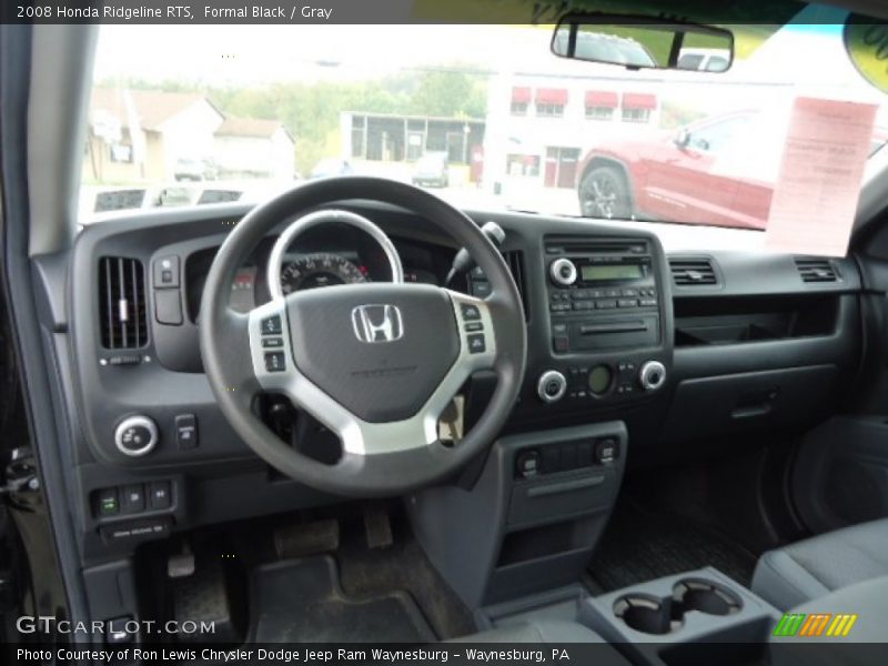 Formal Black / Gray 2008 Honda Ridgeline RTS