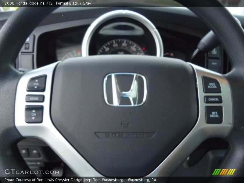 Formal Black / Gray 2008 Honda Ridgeline RTS