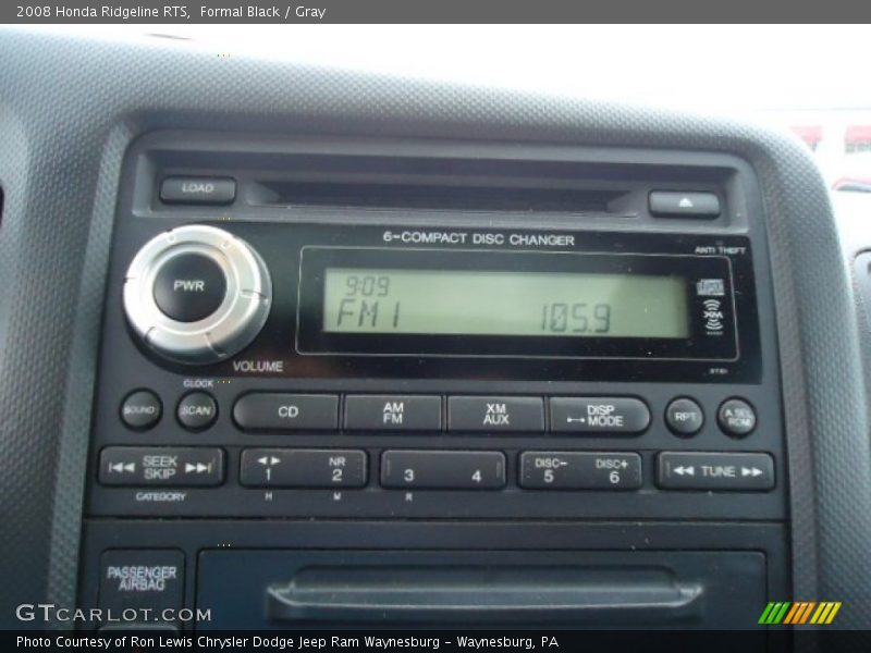 Formal Black / Gray 2008 Honda Ridgeline RTS