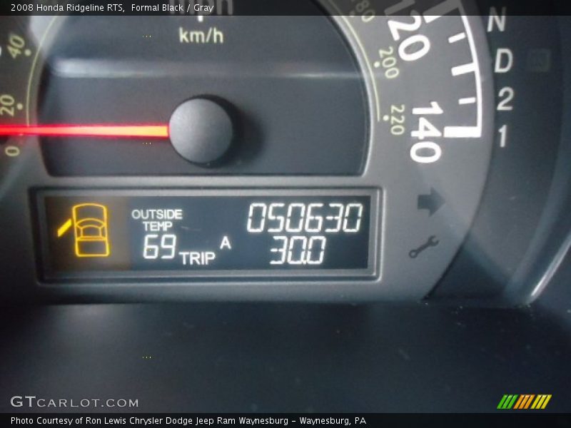 Formal Black / Gray 2008 Honda Ridgeline RTS