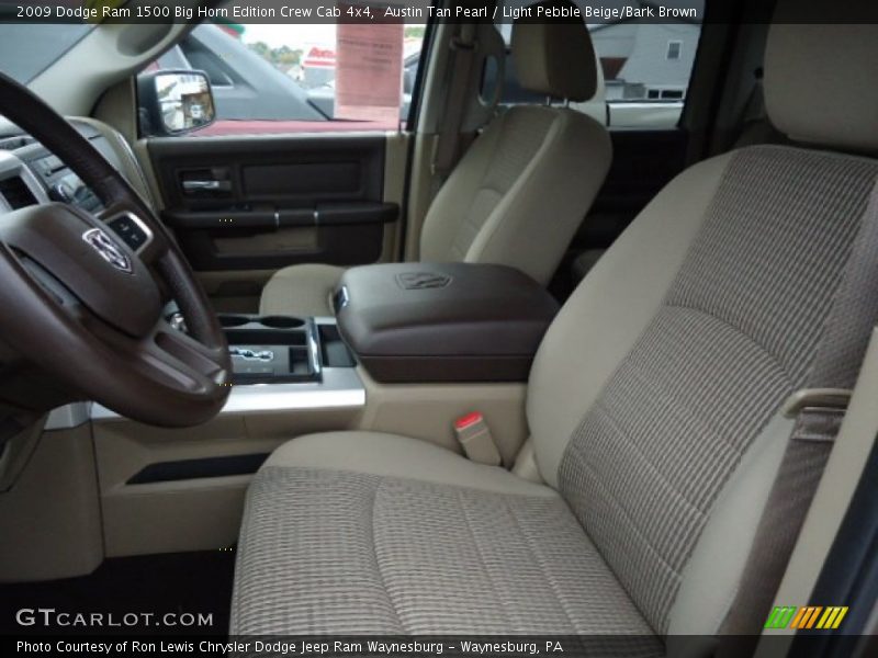 Austin Tan Pearl / Light Pebble Beige/Bark Brown 2009 Dodge Ram 1500 Big Horn Edition Crew Cab 4x4