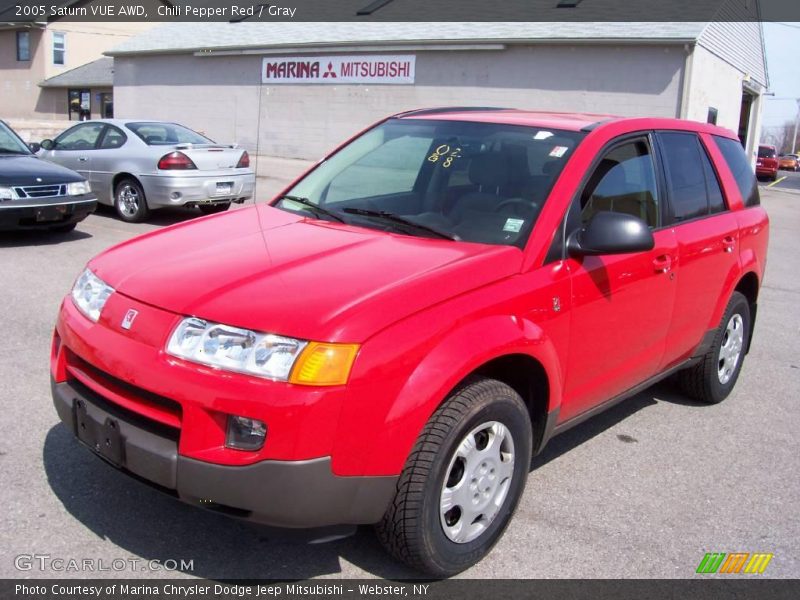 Chili Pepper Red / Gray 2005 Saturn VUE AWD