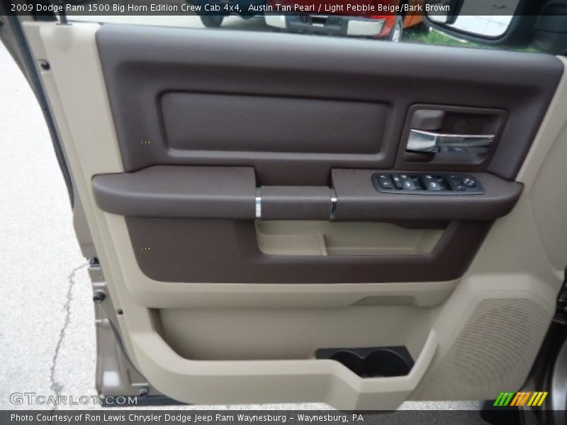 Austin Tan Pearl / Light Pebble Beige/Bark Brown 2009 Dodge Ram 1500 Big Horn Edition Crew Cab 4x4