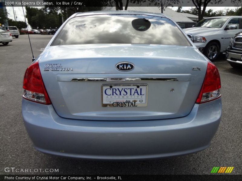 Ice Blue / Gray 2008 Kia Spectra EX Sedan