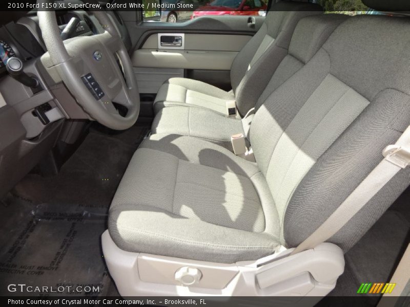 Oxford White / Medium Stone 2010 Ford F150 XL SuperCrew
