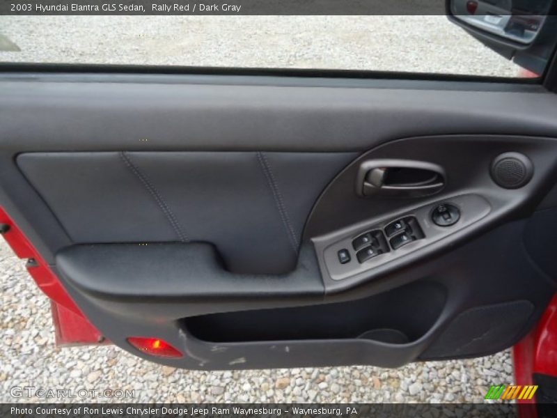 Rally Red / Dark Gray 2003 Hyundai Elantra GLS Sedan