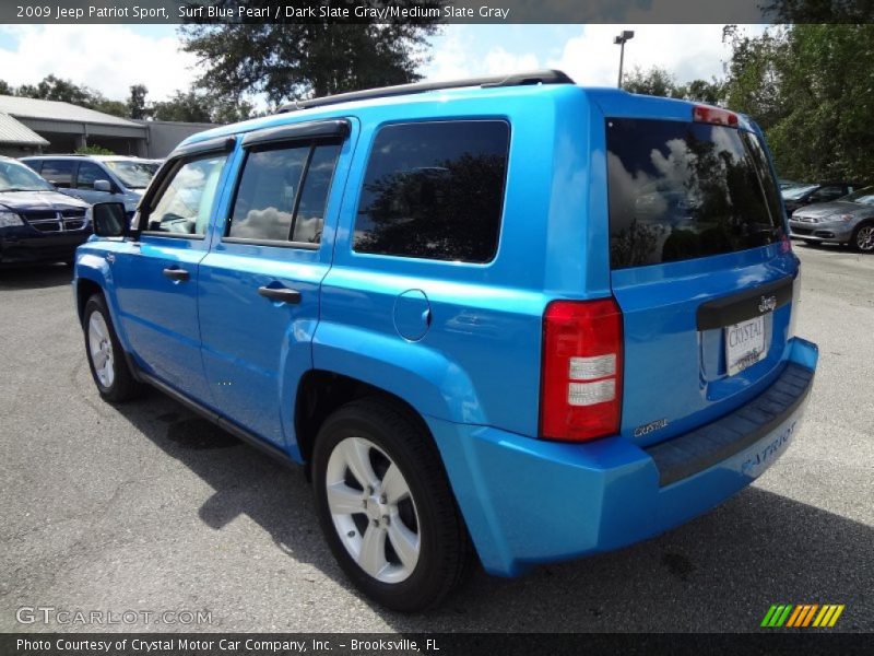 Surf Blue Pearl / Dark Slate Gray/Medium Slate Gray 2009 Jeep Patriot Sport