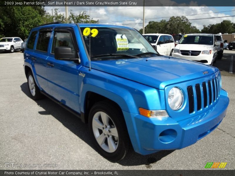 Surf Blue Pearl / Dark Slate Gray/Medium Slate Gray 2009 Jeep Patriot Sport