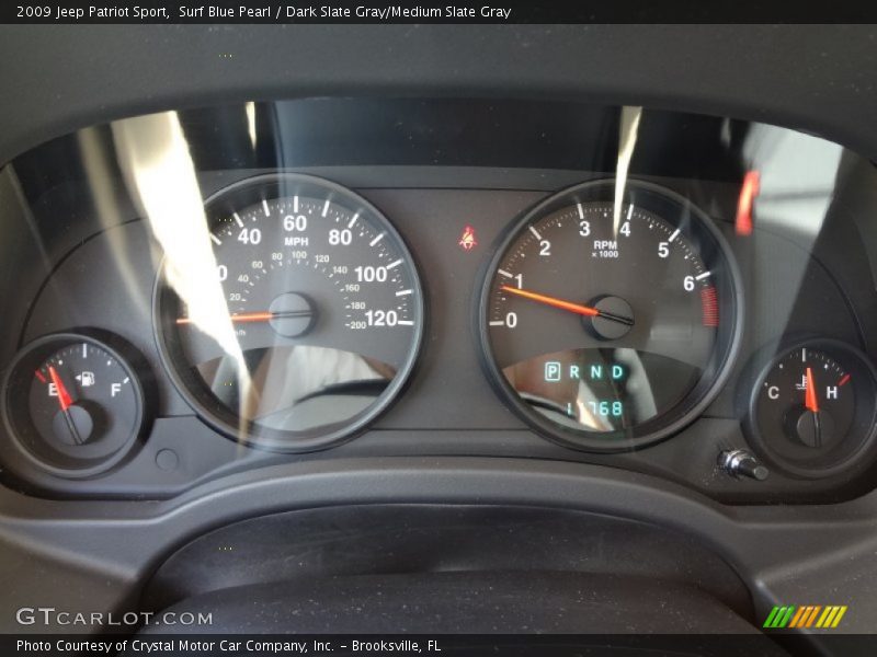 Surf Blue Pearl / Dark Slate Gray/Medium Slate Gray 2009 Jeep Patriot Sport