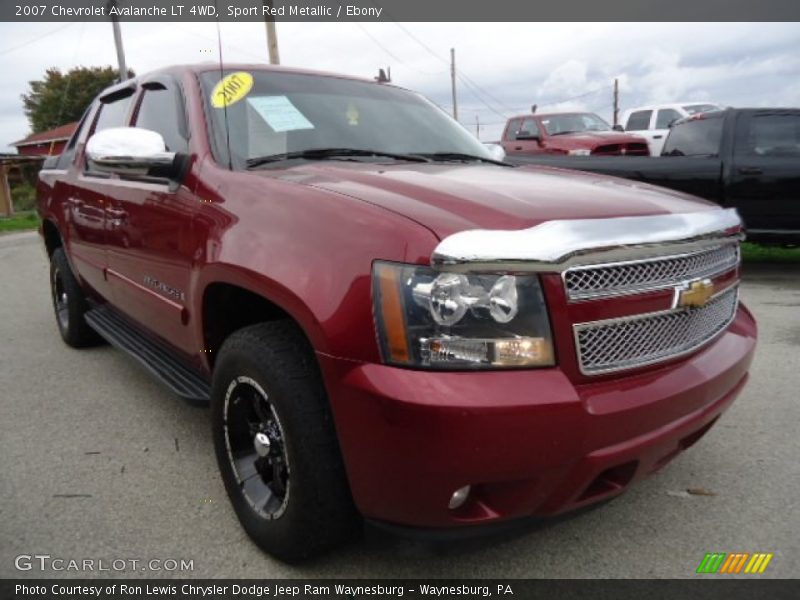 Sport Red Metallic / Ebony 2007 Chevrolet Avalanche LT 4WD