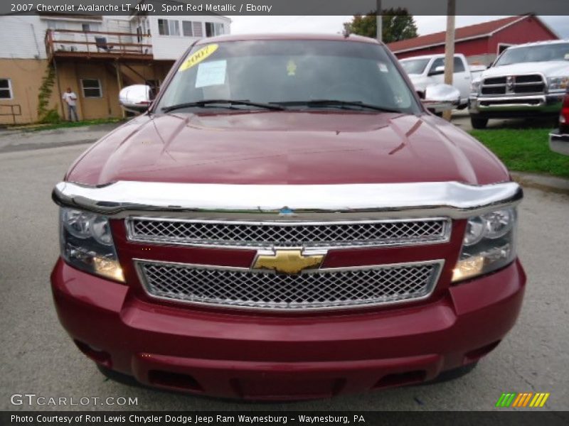 Sport Red Metallic / Ebony 2007 Chevrolet Avalanche LT 4WD