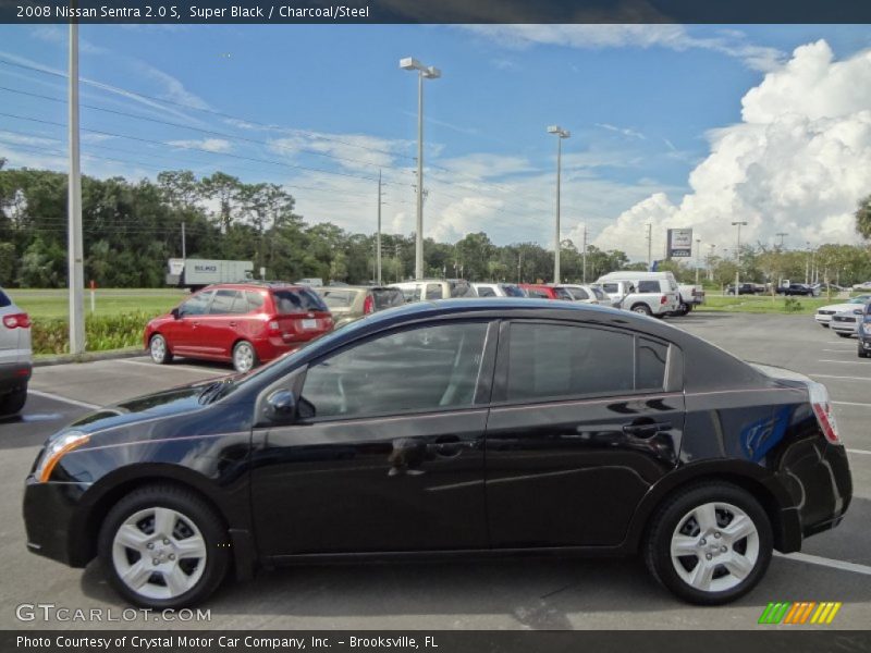 Super Black / Charcoal/Steel 2008 Nissan Sentra 2.0 S