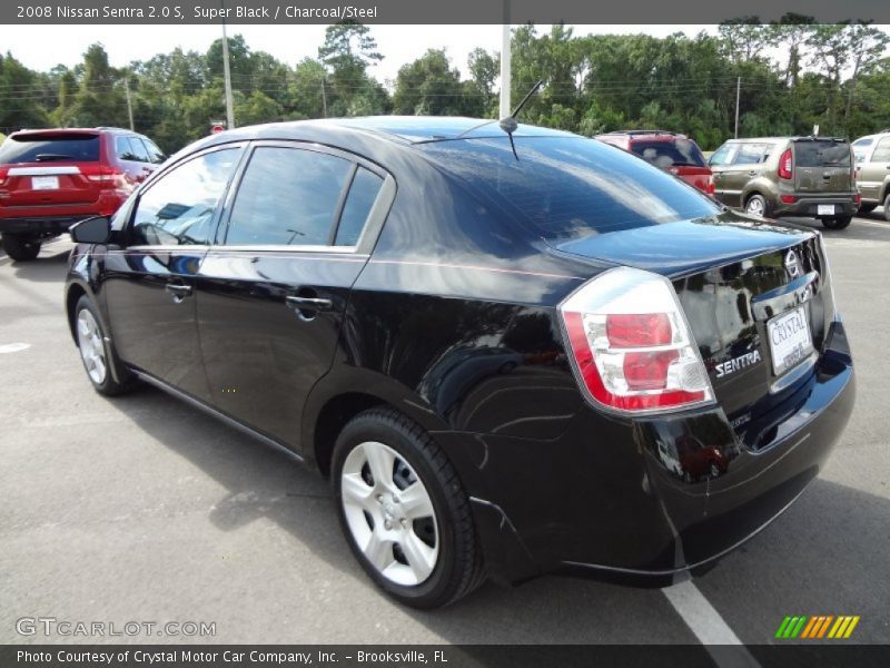 Super Black / Charcoal/Steel 2008 Nissan Sentra 2.0 S