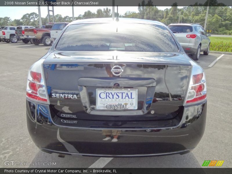 Super Black / Charcoal/Steel 2008 Nissan Sentra 2.0 S