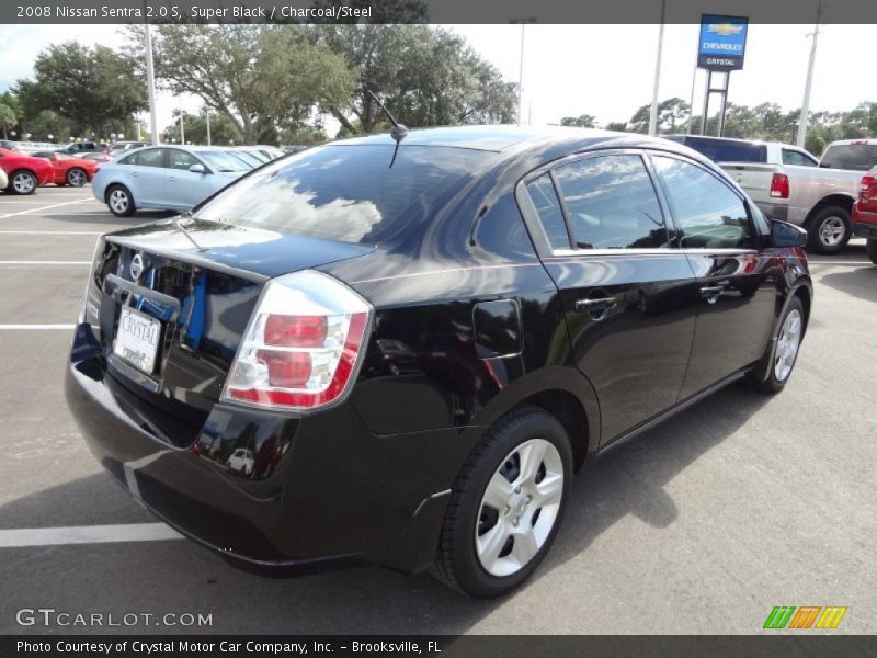 Super Black / Charcoal/Steel 2008 Nissan Sentra 2.0 S