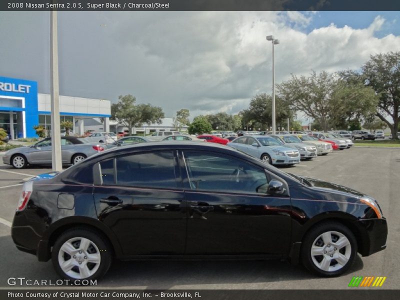Super Black / Charcoal/Steel 2008 Nissan Sentra 2.0 S