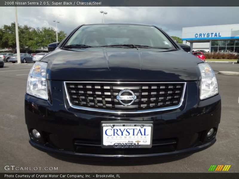 Super Black / Charcoal/Steel 2008 Nissan Sentra 2.0 S