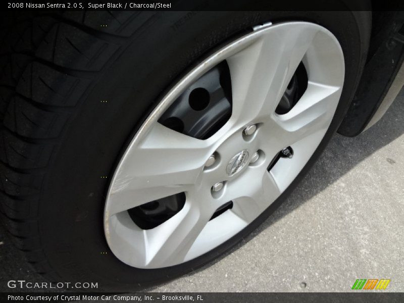 Super Black / Charcoal/Steel 2008 Nissan Sentra 2.0 S