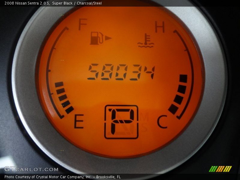 Super Black / Charcoal/Steel 2008 Nissan Sentra 2.0 S