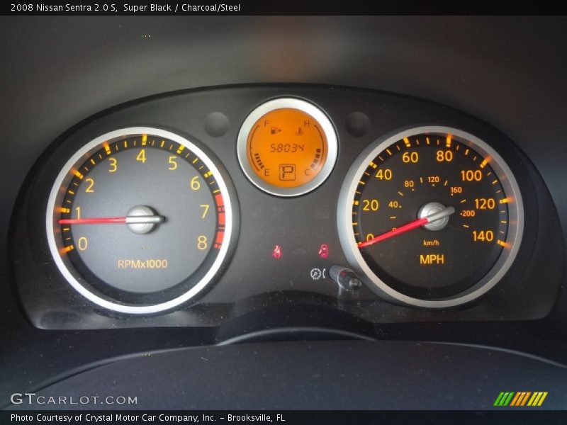 Super Black / Charcoal/Steel 2008 Nissan Sentra 2.0 S