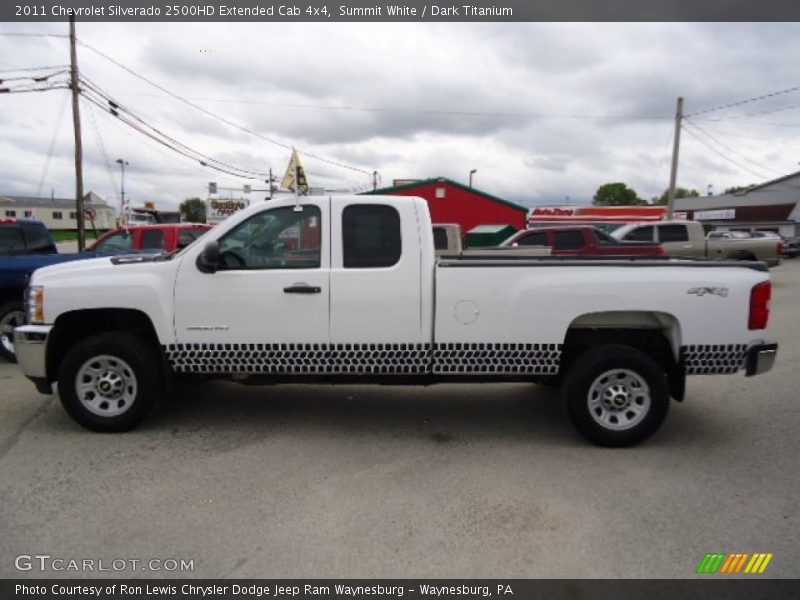 Summit White / Dark Titanium 2011 Chevrolet Silverado 2500HD Extended Cab 4x4