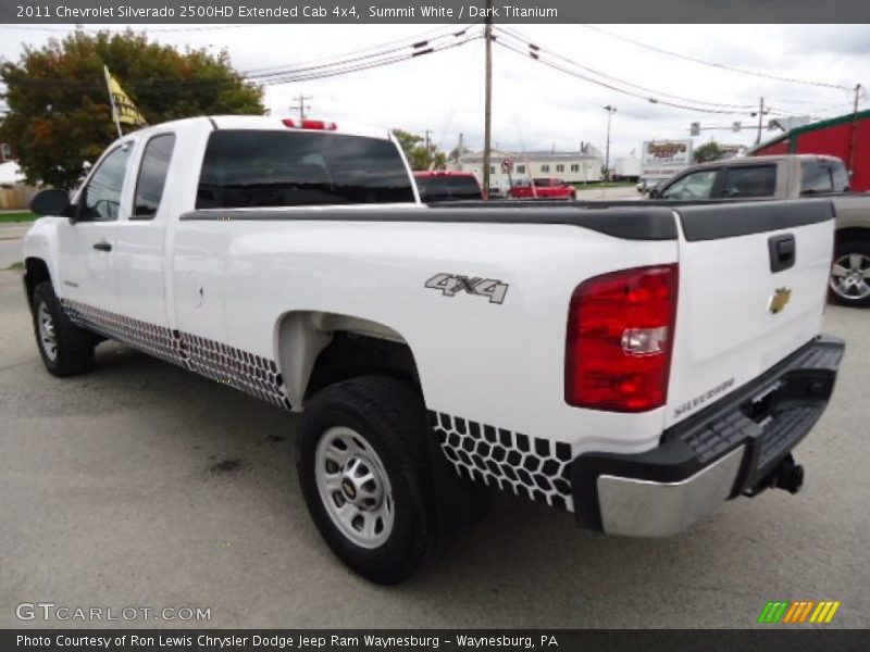 Summit White / Dark Titanium 2011 Chevrolet Silverado 2500HD Extended Cab 4x4