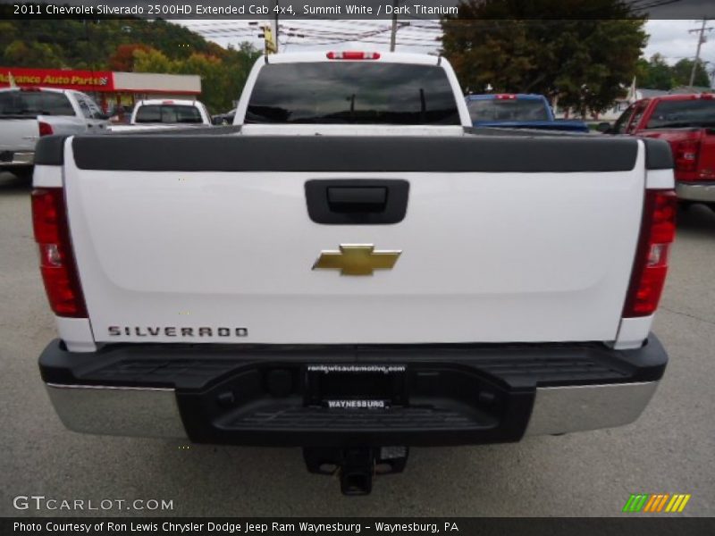 Summit White / Dark Titanium 2011 Chevrolet Silverado 2500HD Extended Cab 4x4
