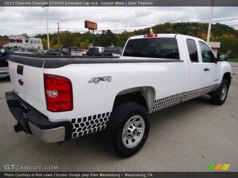 Summit White / Dark Titanium 2011 Chevrolet Silverado 2500HD Extended Cab 4x4