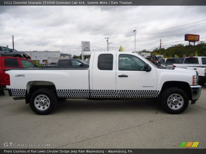 Summit White / Dark Titanium 2011 Chevrolet Silverado 2500HD Extended Cab 4x4