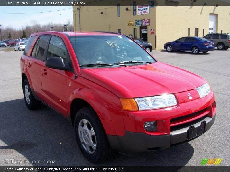 Chili Pepper Red / Gray 2005 Saturn VUE AWD