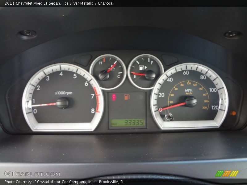 Ice Silver Metallic / Charcoal 2011 Chevrolet Aveo LT Sedan