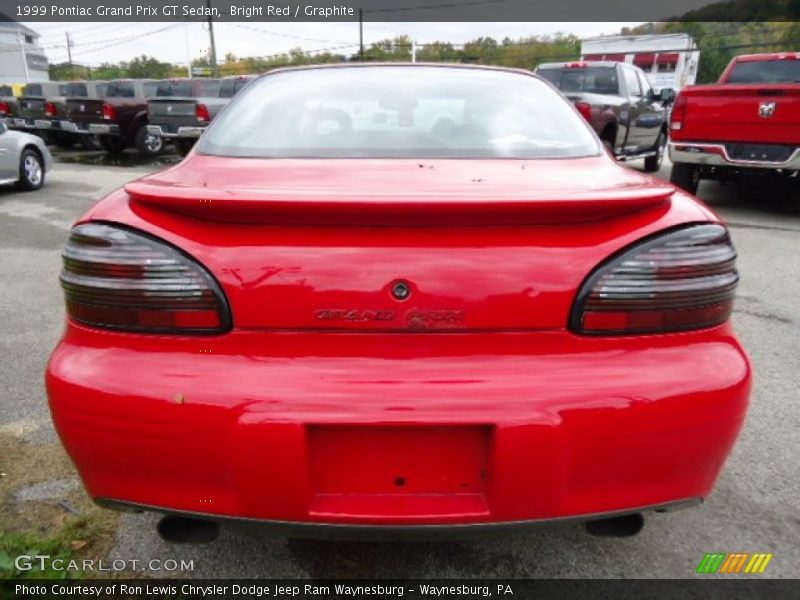 Bright Red / Graphite 1999 Pontiac Grand Prix GT Sedan