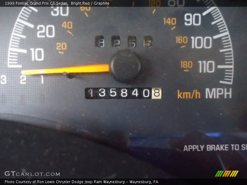 Bright Red / Graphite 1999 Pontiac Grand Prix GT Sedan