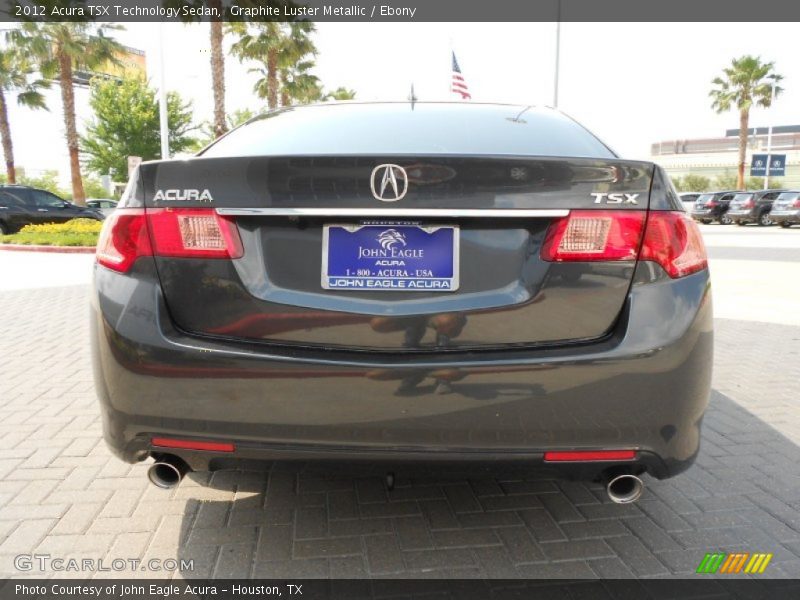 Graphite Luster Metallic / Ebony 2012 Acura TSX Technology Sedan