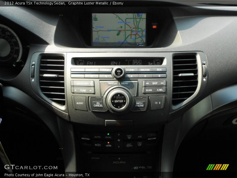 Graphite Luster Metallic / Ebony 2012 Acura TSX Technology Sedan