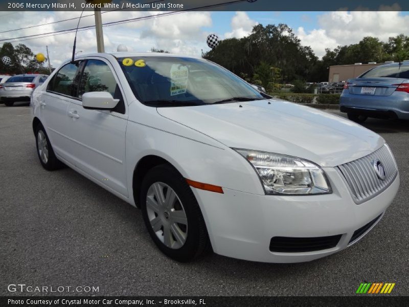 Oxford White / Medium Light Stone 2006 Mercury Milan I4