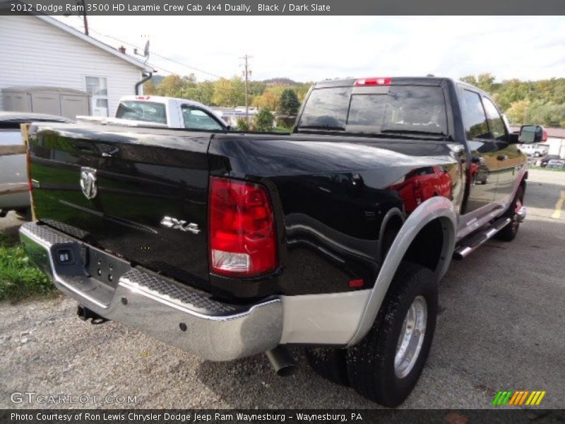 Black / Dark Slate 2012 Dodge Ram 3500 HD Laramie Crew Cab 4x4 Dually