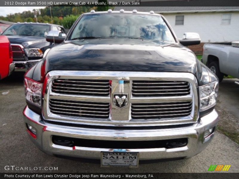 Black / Dark Slate 2012 Dodge Ram 3500 HD Laramie Crew Cab 4x4 Dually