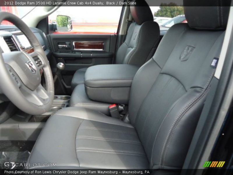 Front Seat of 2012 Ram 3500 HD Laramie Crew Cab 4x4 Dually