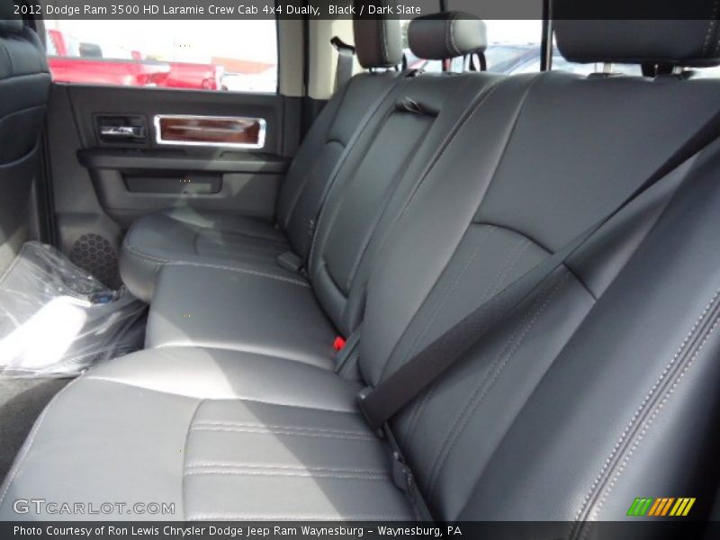 Rear Seat of 2012 Ram 3500 HD Laramie Crew Cab 4x4 Dually