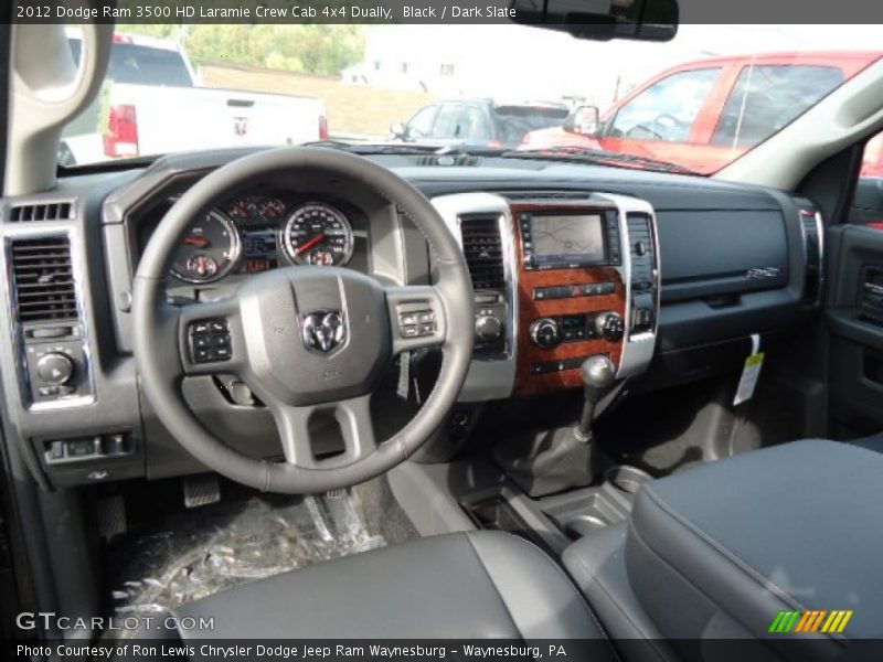 Dashboard of 2012 Ram 3500 HD Laramie Crew Cab 4x4 Dually